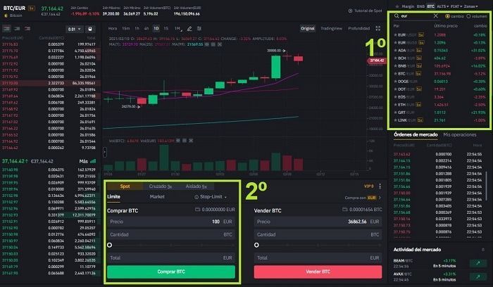 como comprar en binance