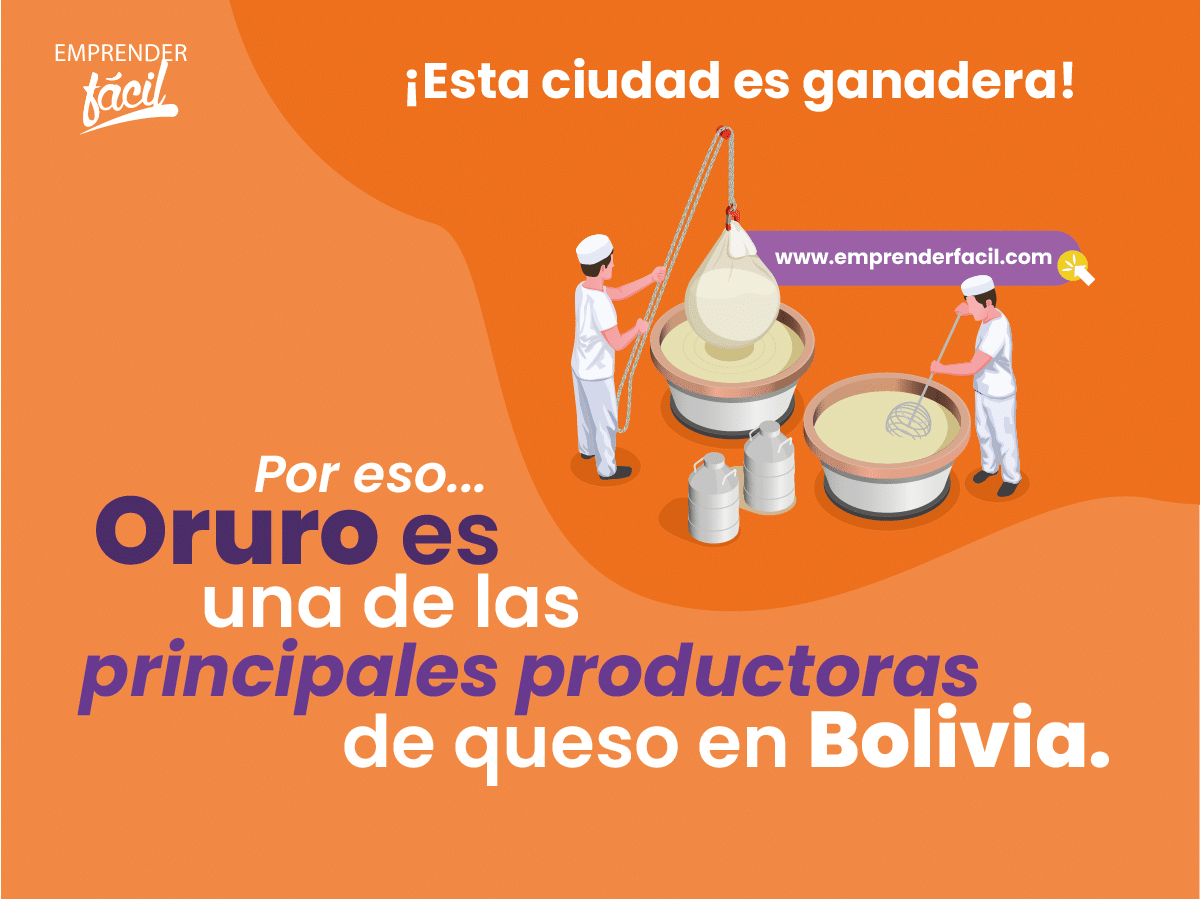 Oruro es uno de los principales productores de queso de Bolivia.