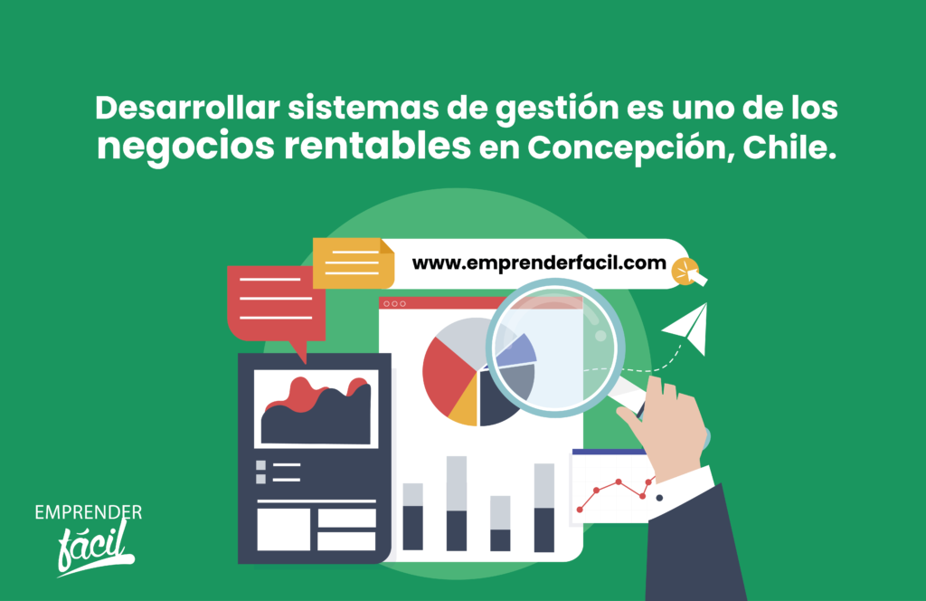 El desarrollo de sistemas de gestión es uno de los negocios más rentables en Concepción, Chile.