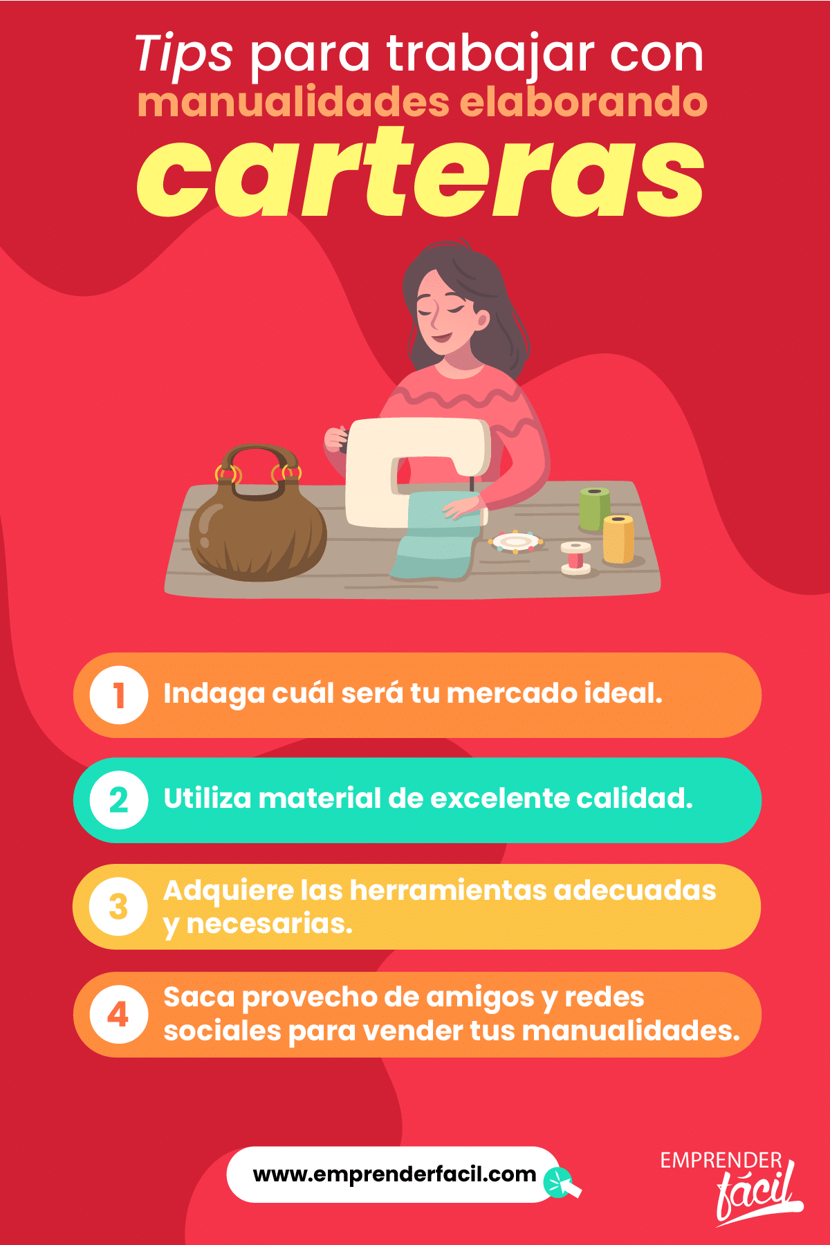 Consejos para trabajar con la creación de bolsos